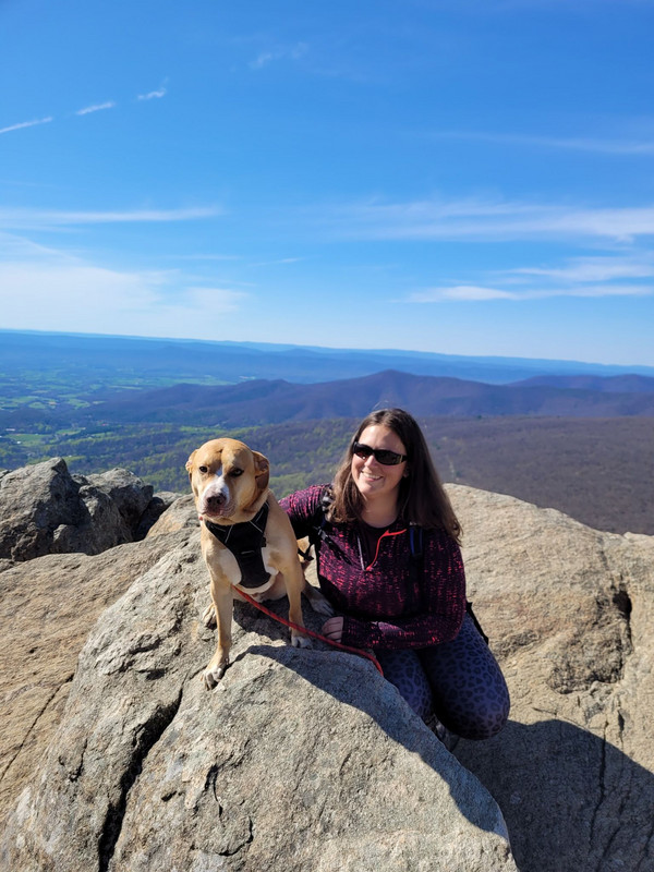 At the summit of Mary's Rock