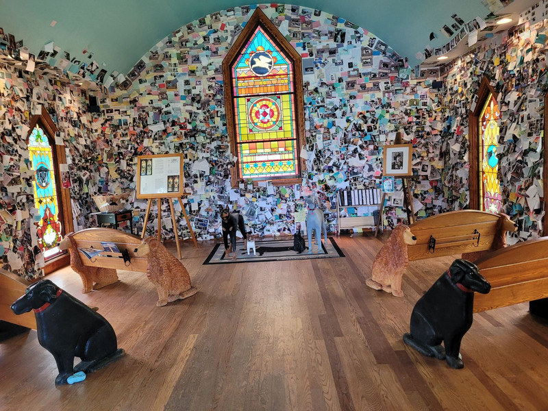 Inside the dog chapel