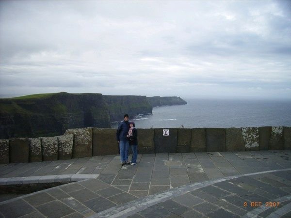 Pete & Sarah at the Cliffs of Moher