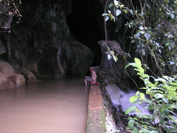 Cave waterfall