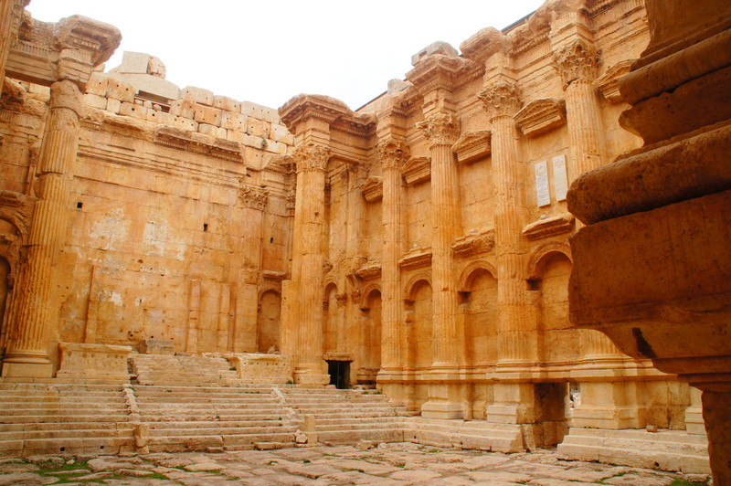 Inside The Temple Of Bacchus, Baalbek