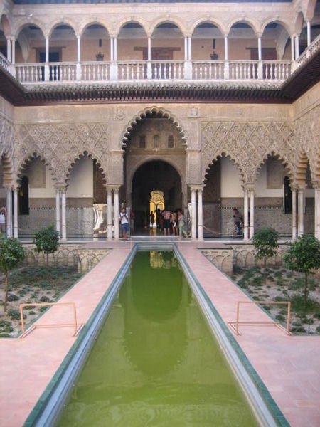 Courtyard In The Alcazar