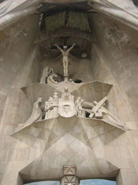 Passion Facade At La Sagrada Familia