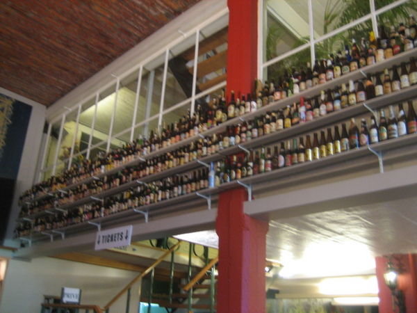 Beer Wall In The Brewery