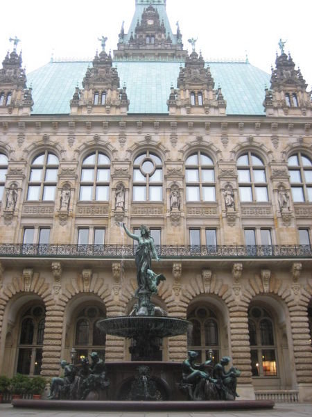 Fountain Behind The Rathaus