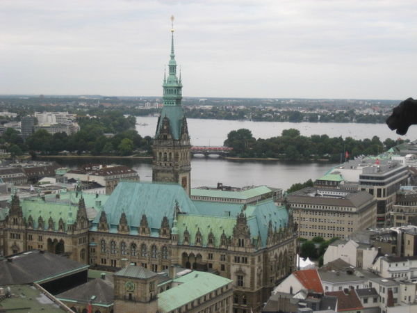 View Of Rathaus From St. Nikolai, Hamburg