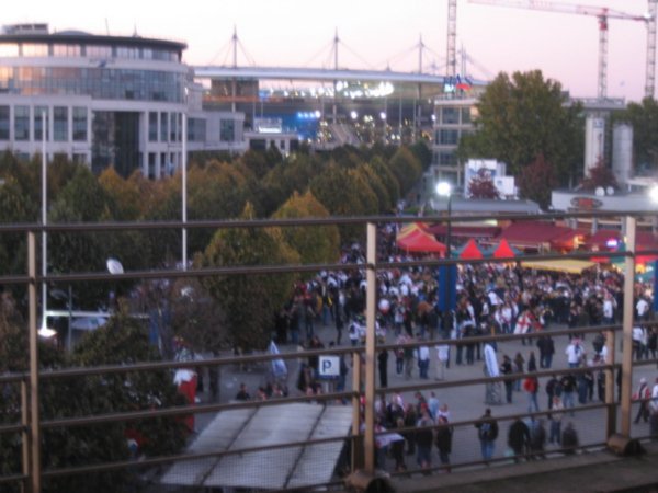 Stalls Outside The Stadium Station