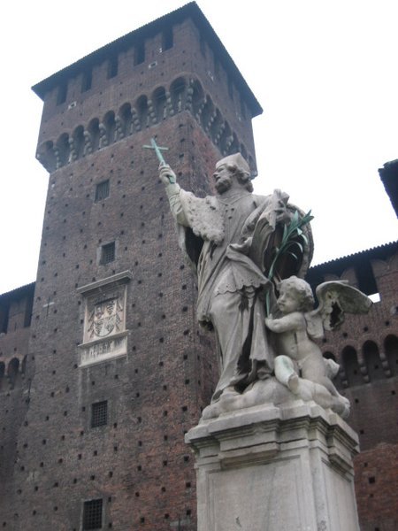 Statue Inside The Castello Sforzesco