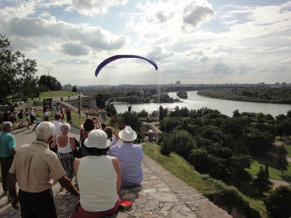 Paragliding Over The Danube
