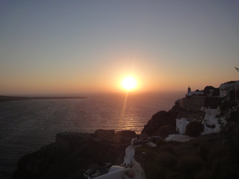 Sunset In Oia