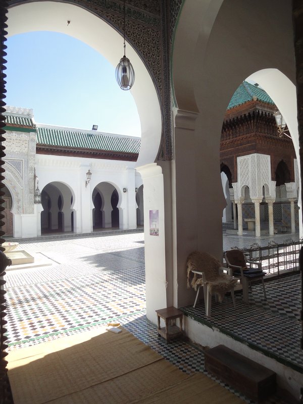 Inside Karaiouine Mosque