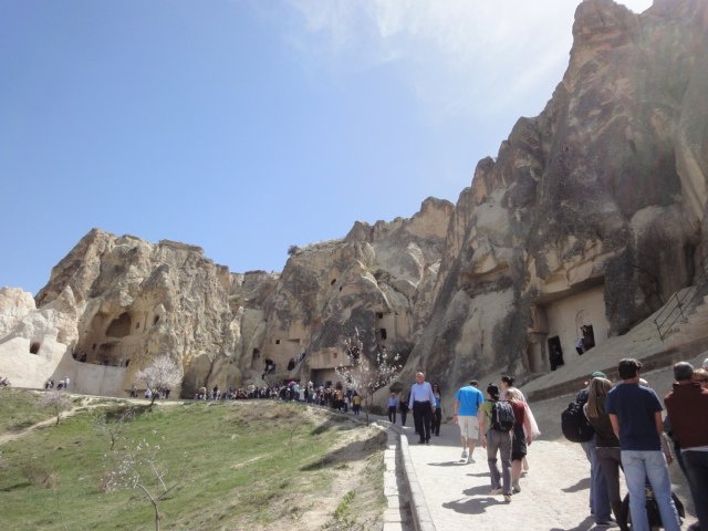 Rows Of Cave Buildings