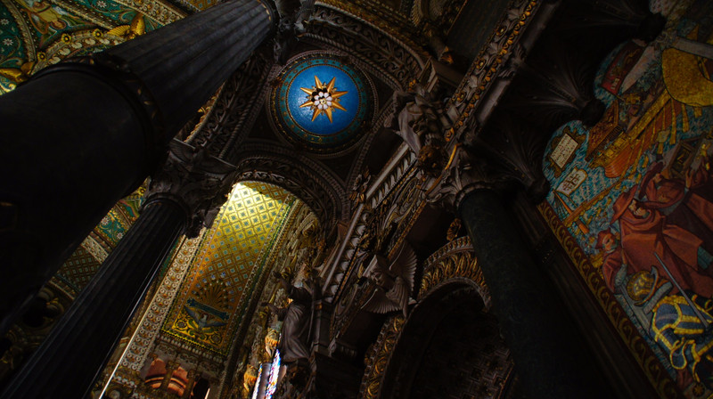 Ceiling Inside La Basilique Notre Dame de Fouviere