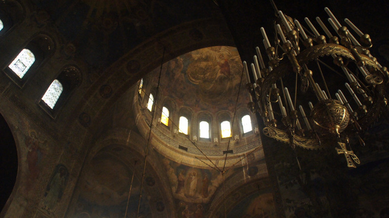 Inside St Alexander Nevski Cathedral
