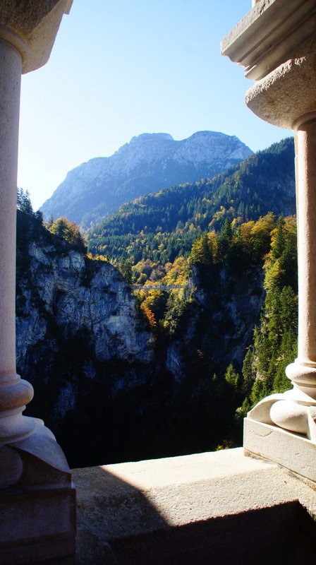 View Of The Mountains From The Castle