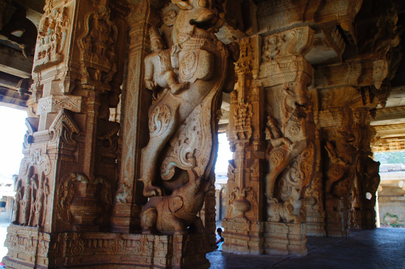 Intricately Carved Columns