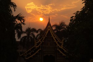 Sunset Over Wat Phra Singh