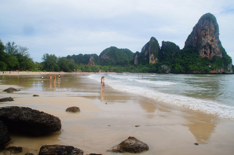 Railay West Beach At Low Tide