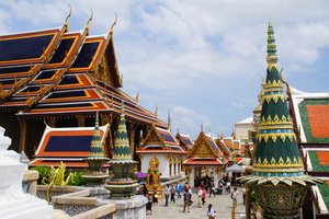 Inside Wat Phra Khew Complex