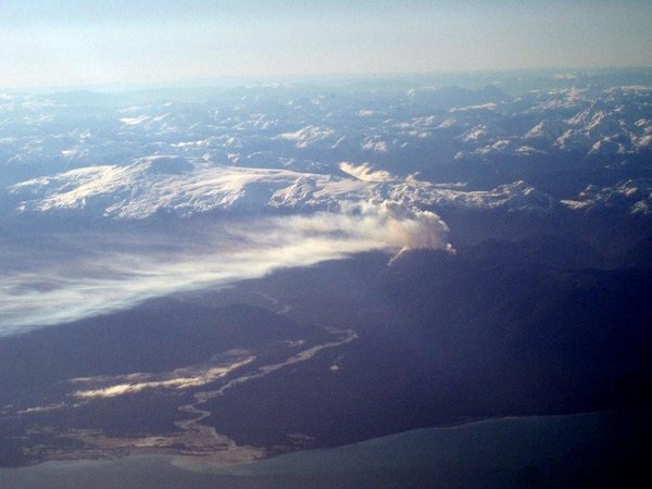 Vulkaan Chaiten op 18 september 2008