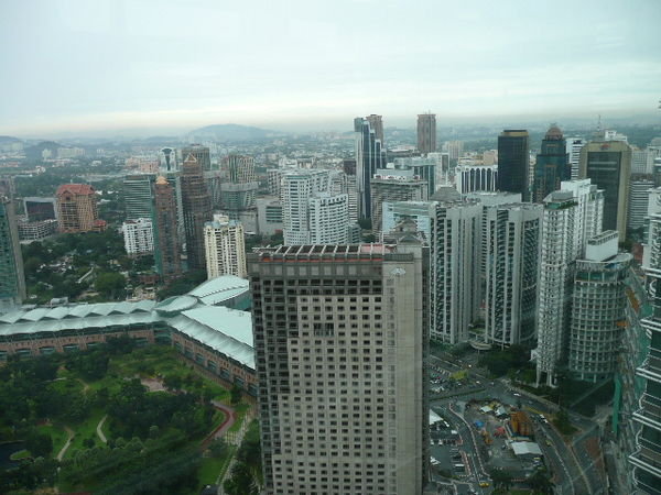 KL skyline as viewed at eye level