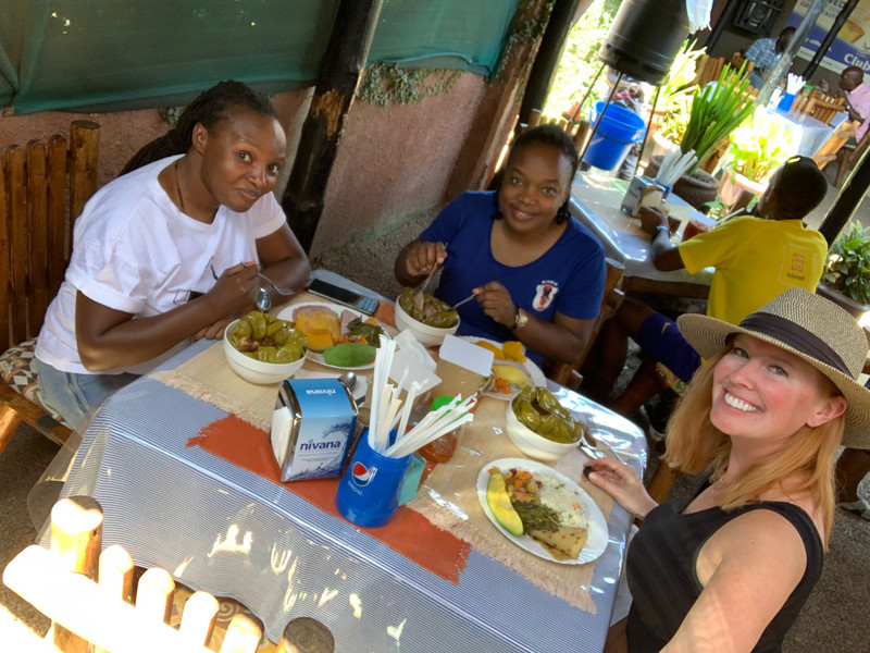 Lunch in Entebbe