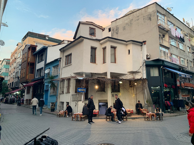 Traditional corner coffee shop