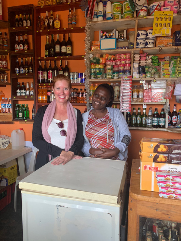 With Justine in her Store