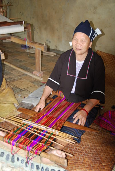 Weaving on a Foot Loom