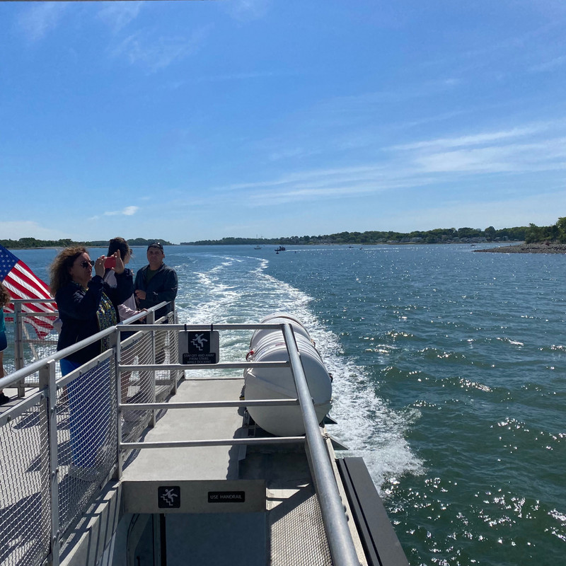 The ferry to Boston from Hingham