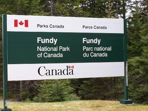 Fundy Park Sign