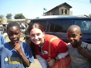 Me with 2 little African boys
