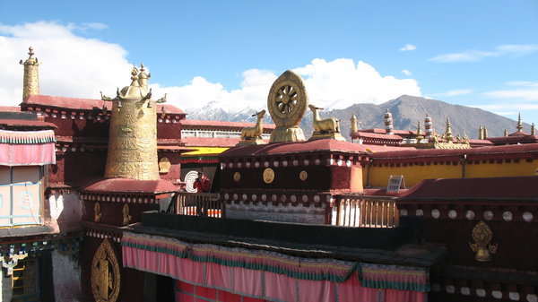 The roof of the Jokhang Monastery