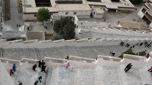 The steps up to the Potala Palace