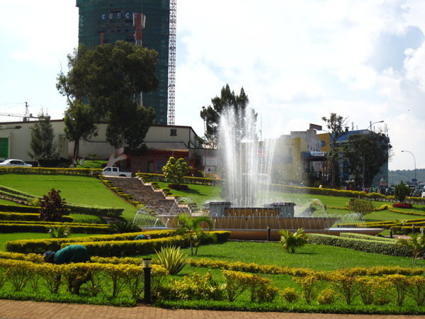 Fountain in Central Kigali