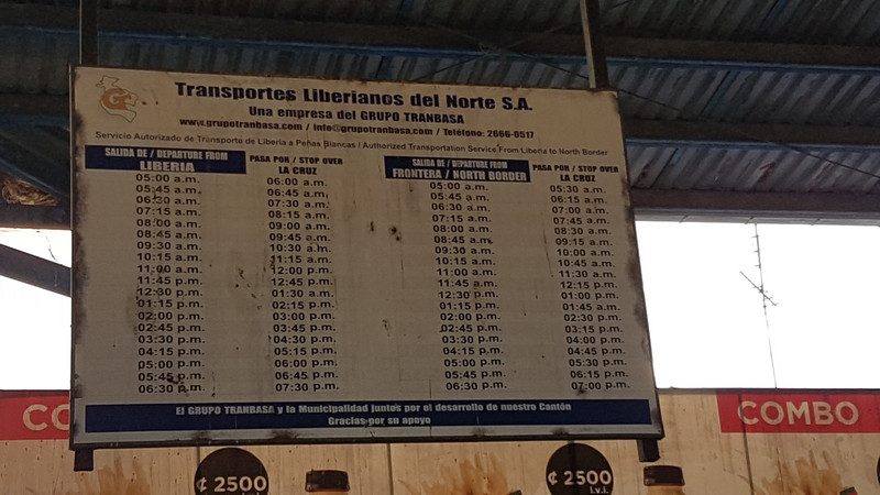 Bus schedule