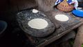 Making tortillas in the family kitchen
