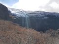 Park Huapi, glacier turning into mini waterfall