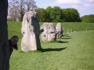 Avebury stones and ditch