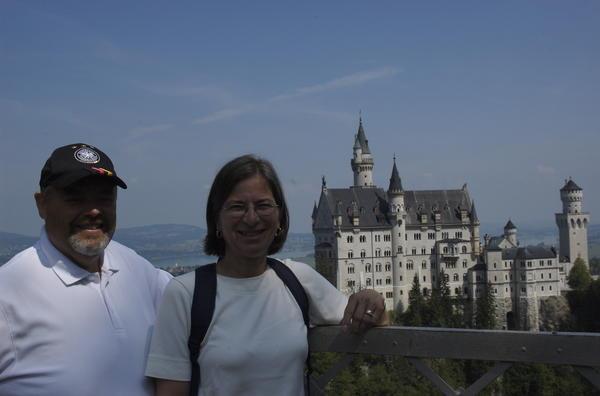 Pete and Doris in front of Castle Neuschwanstein