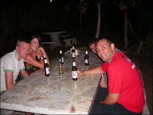 Drinks pre full moon party.