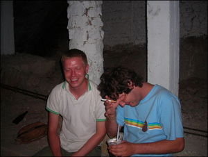 Me and Sean giggle our tits off about nothing for hours on mushroom mountain.  I could have sworn we were both comedians that night as we were both so funny!