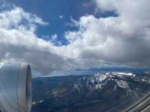 View from plane approaching Reno