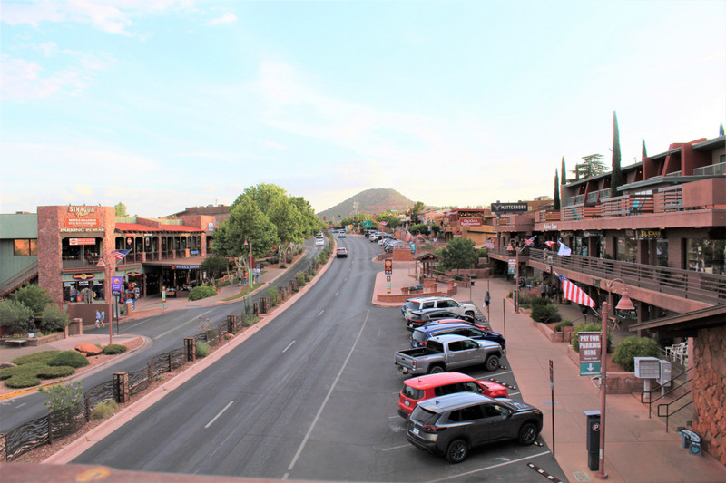 Uptown Sedona view from hotel