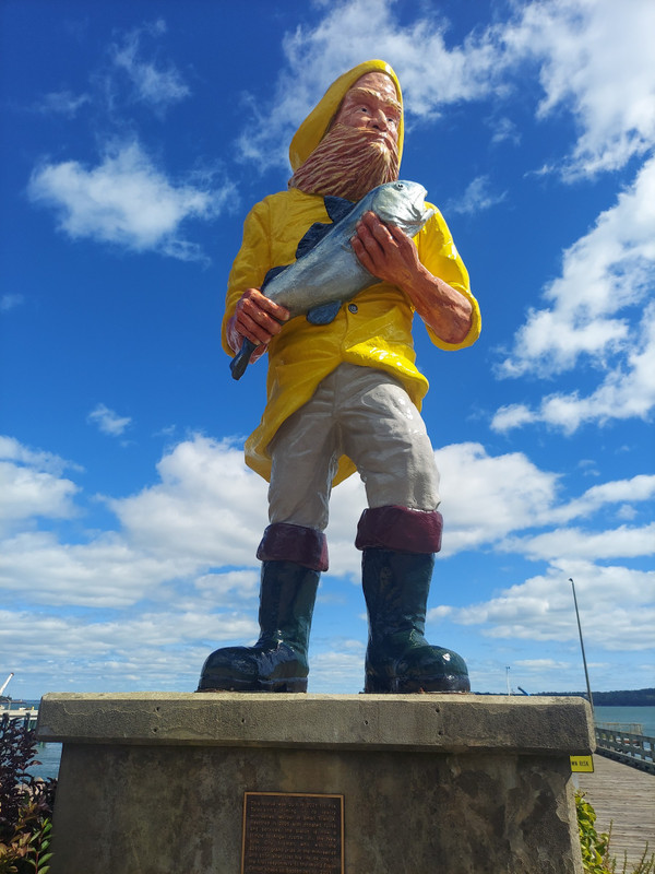 Fisherman statue Eastport, ME