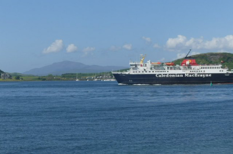 Ferry arriving in Oban. 