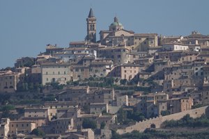 Hilltop town on the way to Rome