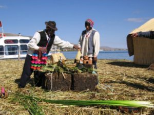 Floating island on Lake Titicaca - A Lebego szigetek a Titicaca tavon 