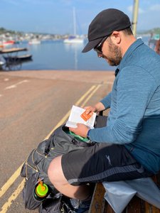Costal Path Guidebook reading