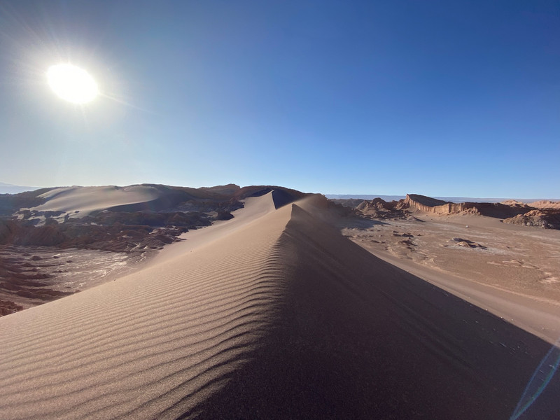 Massive ash dune